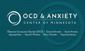 OCD & Anxiety Center of Minnesota business card (front)
