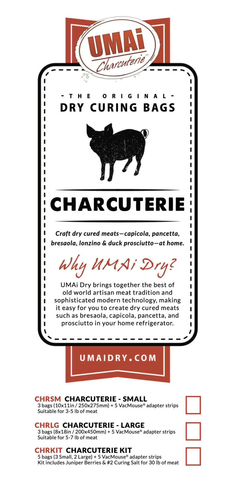 UMAi Dry charcuterie package design