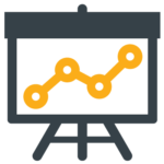 easel with graph - marketing that gets results