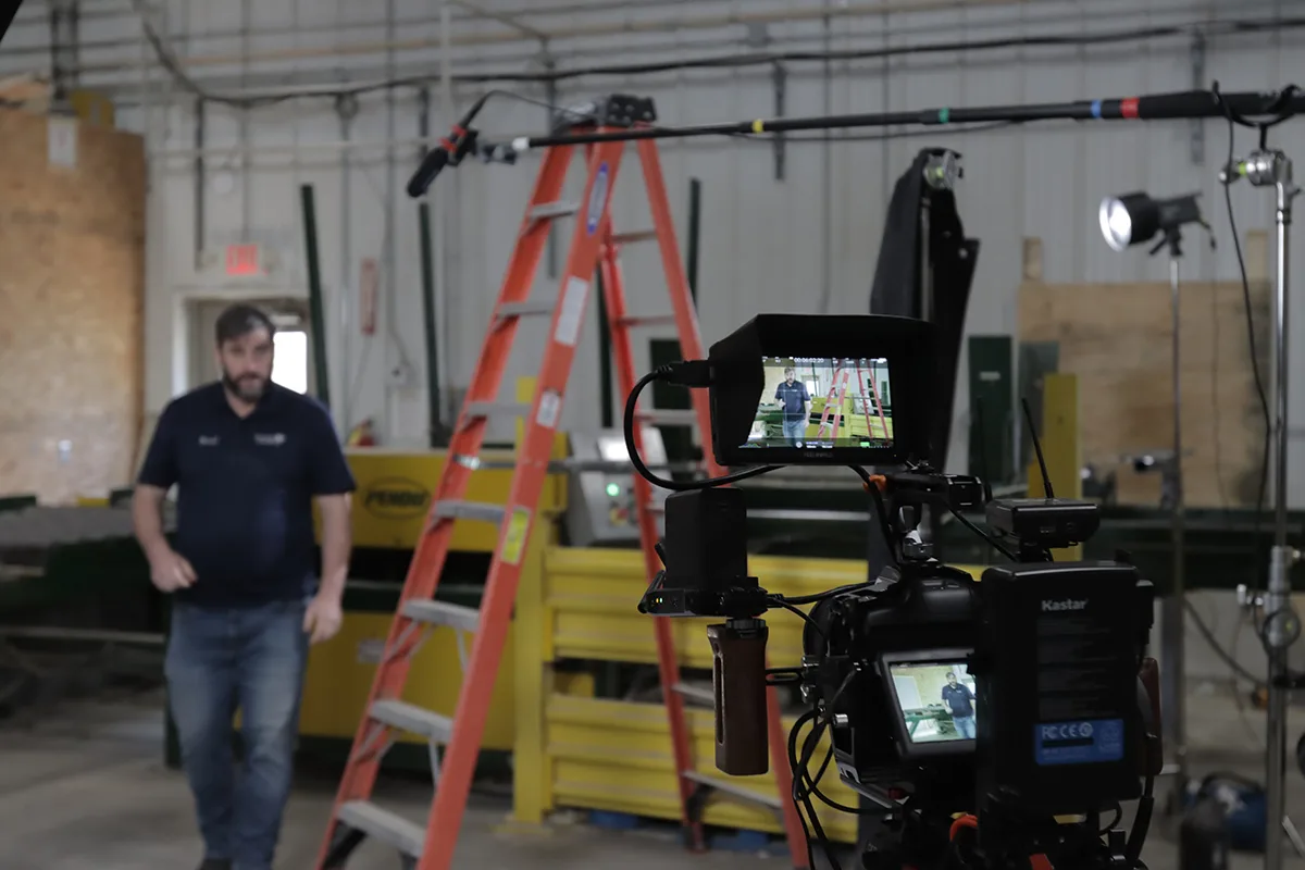 behind the scenes showing the stages of video production
