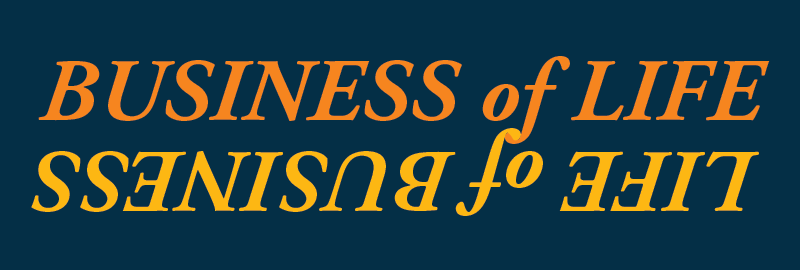 business of life // life of business email logo