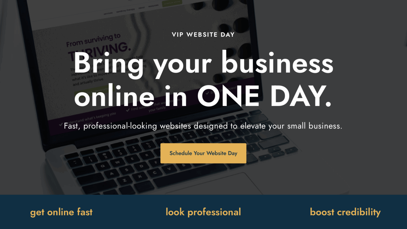 website in a day